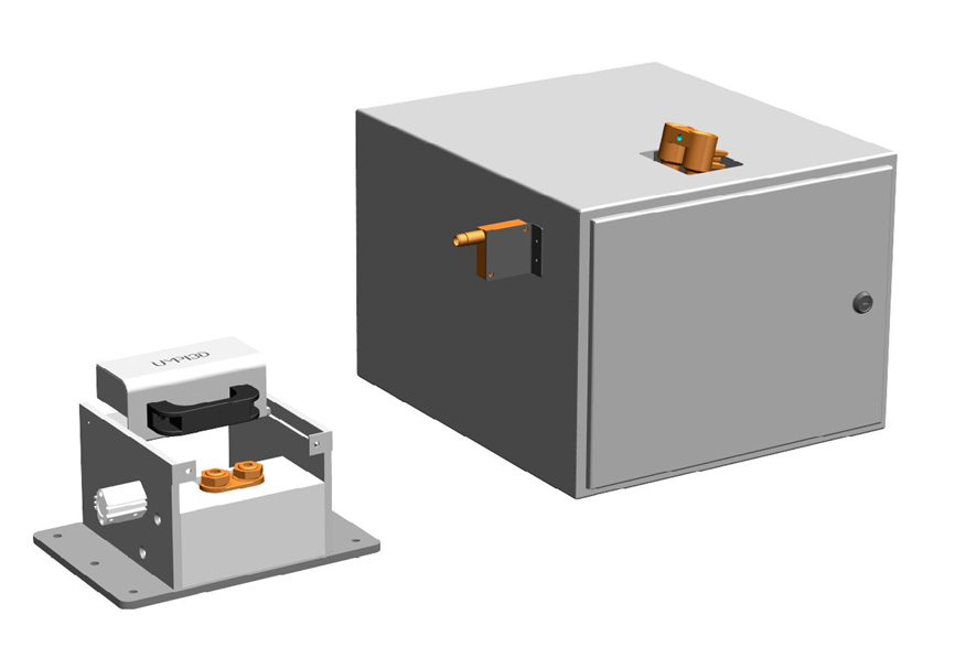 Útil para montaje de válvula Umpi 3D Ingeniería especializada en el Diseño y Desarrollo de Proyectos Industriales para diferentes aplicaciones Útil para montaje de válvula, con sistema pokayoke y Red Box