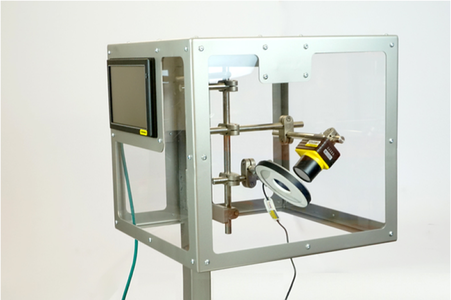 Visión artificial con línea de producción automática de compresores